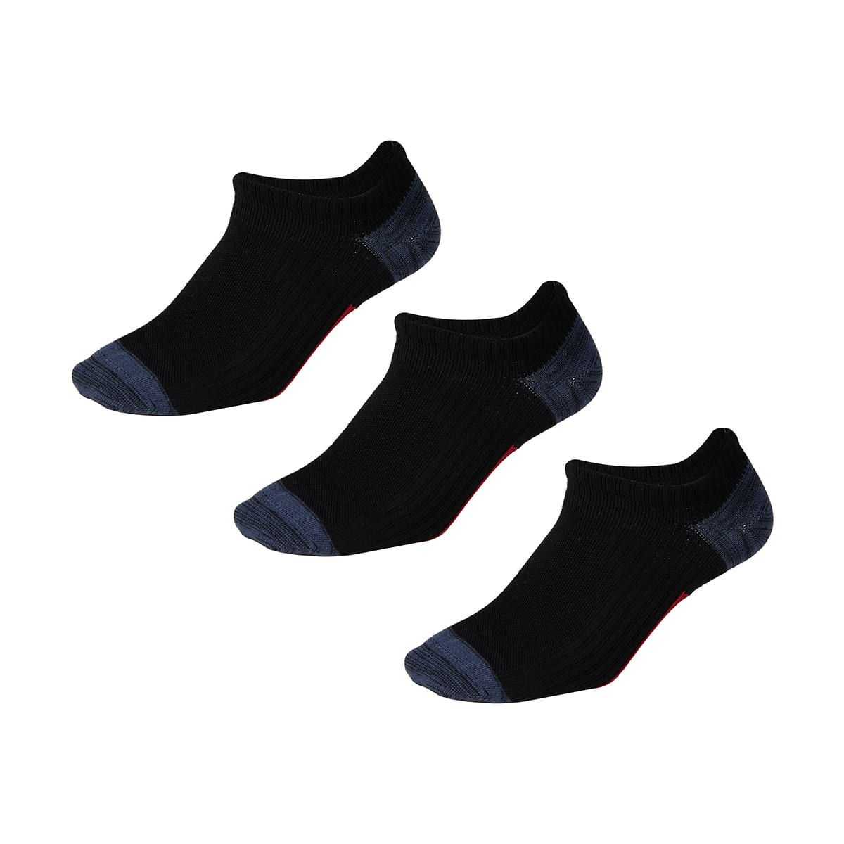 3 Pack No Show Performance Socks