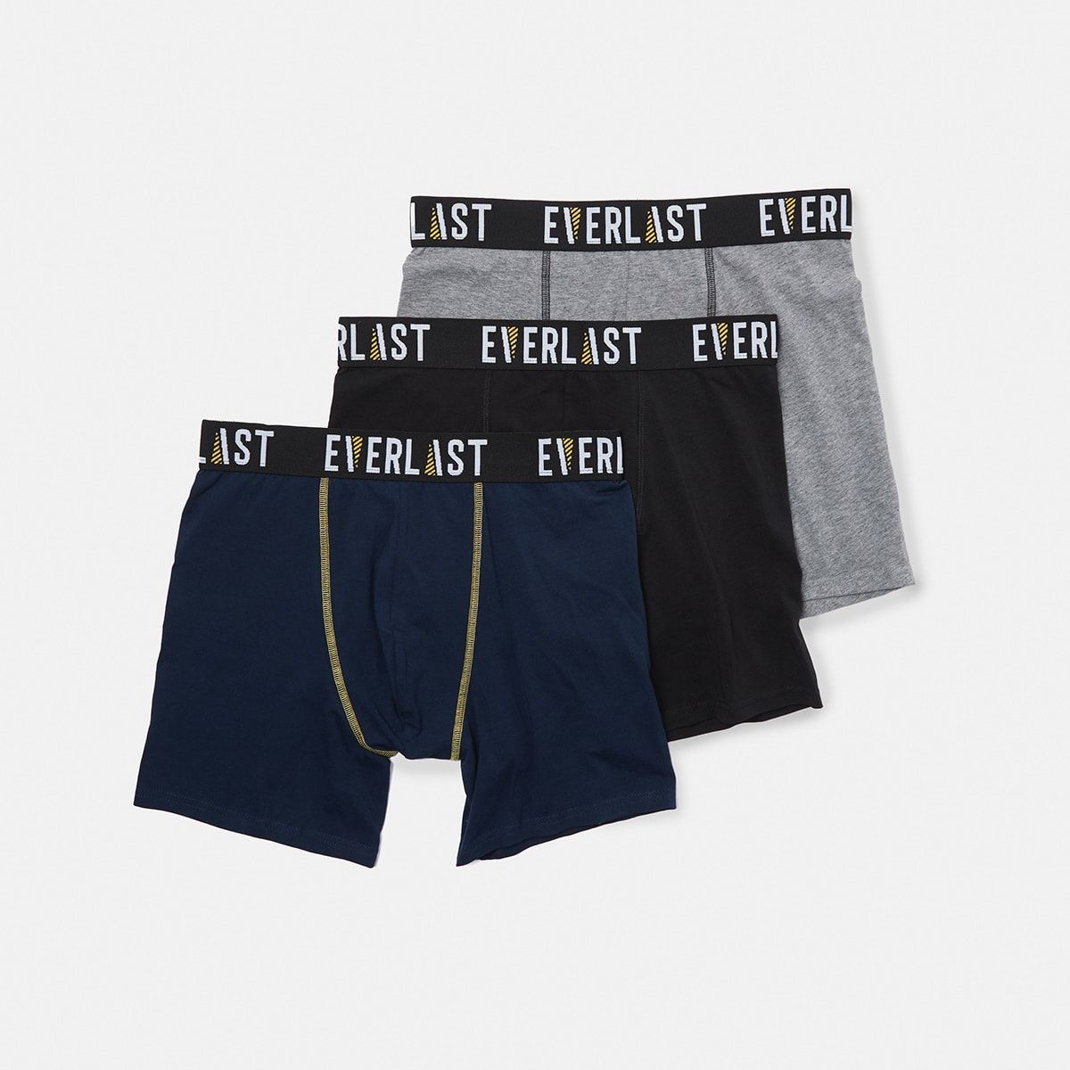 3 Pack Active Everlast Mid Length Trunks