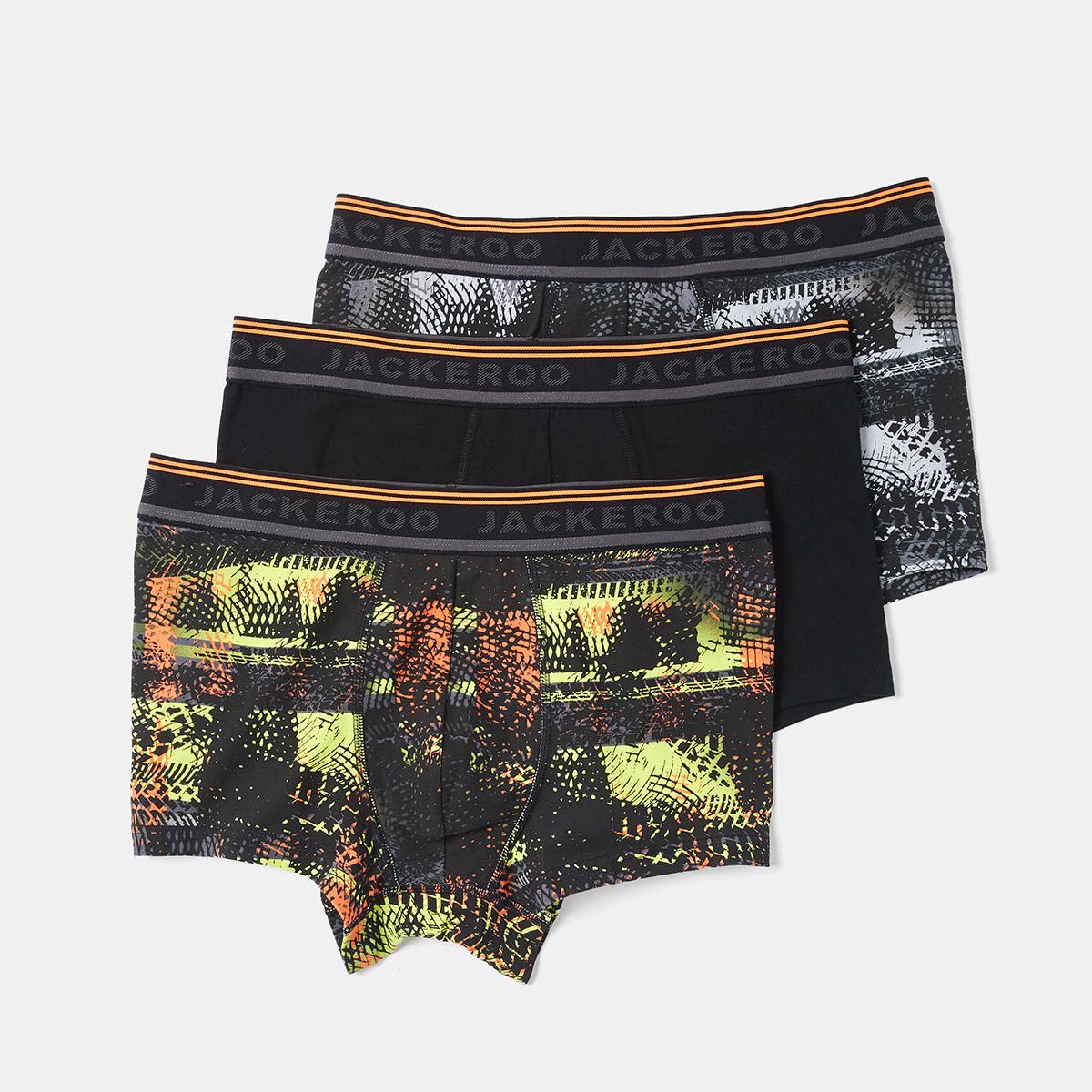 3 Pack Printed Workwear Trunks