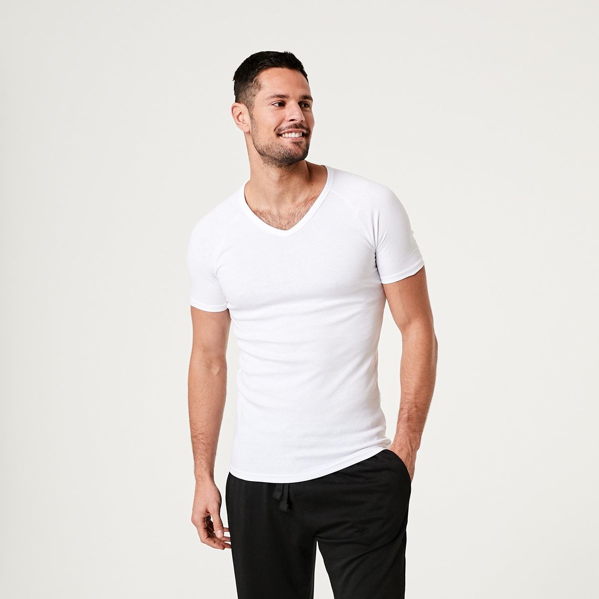 2 Pack Raglan Sleeve V-Neck Tee