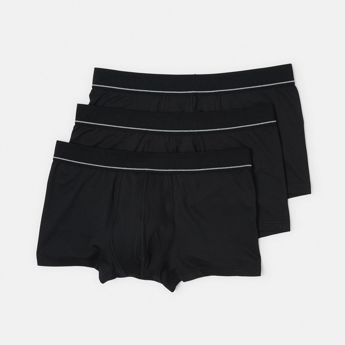 3 Pack Stay Fresh Plain Trunks