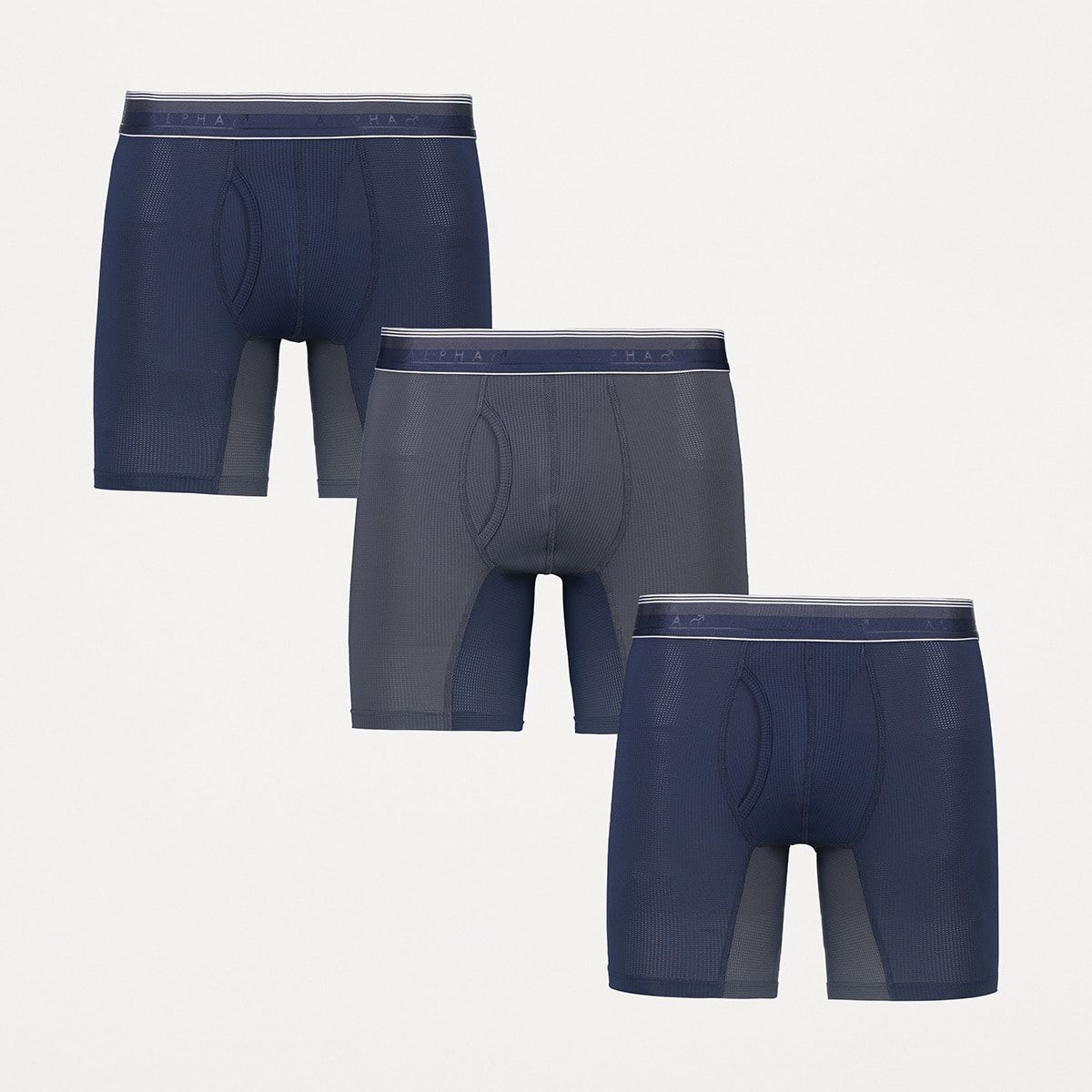 3 Pack Mid Length Mesh Trunks