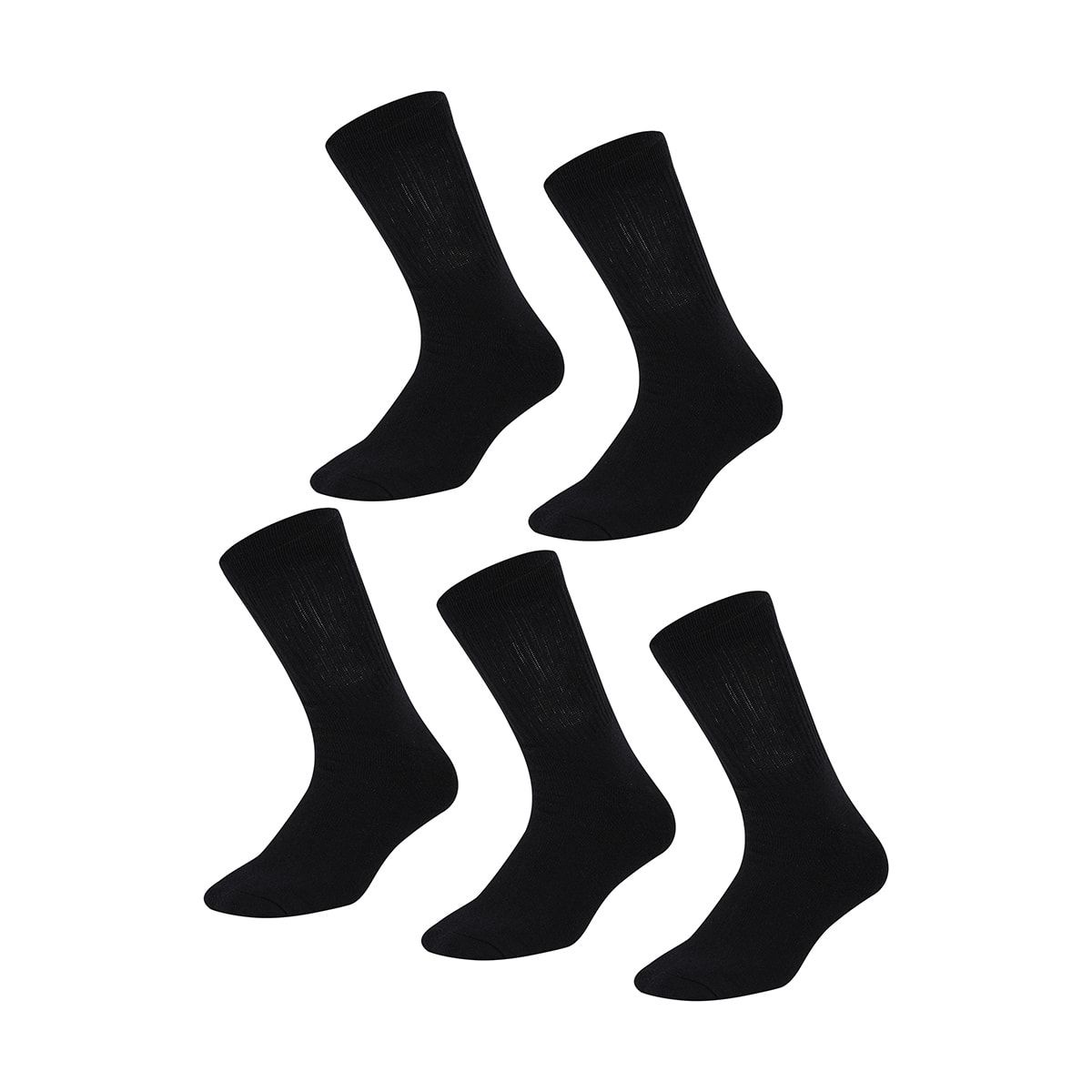 5 Pack Quarter Crew Sport Socks
