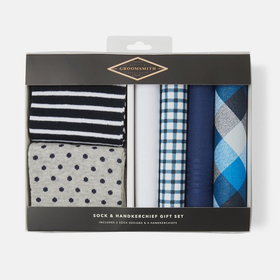Groomsmith Sock and Handkerchief Gift Set