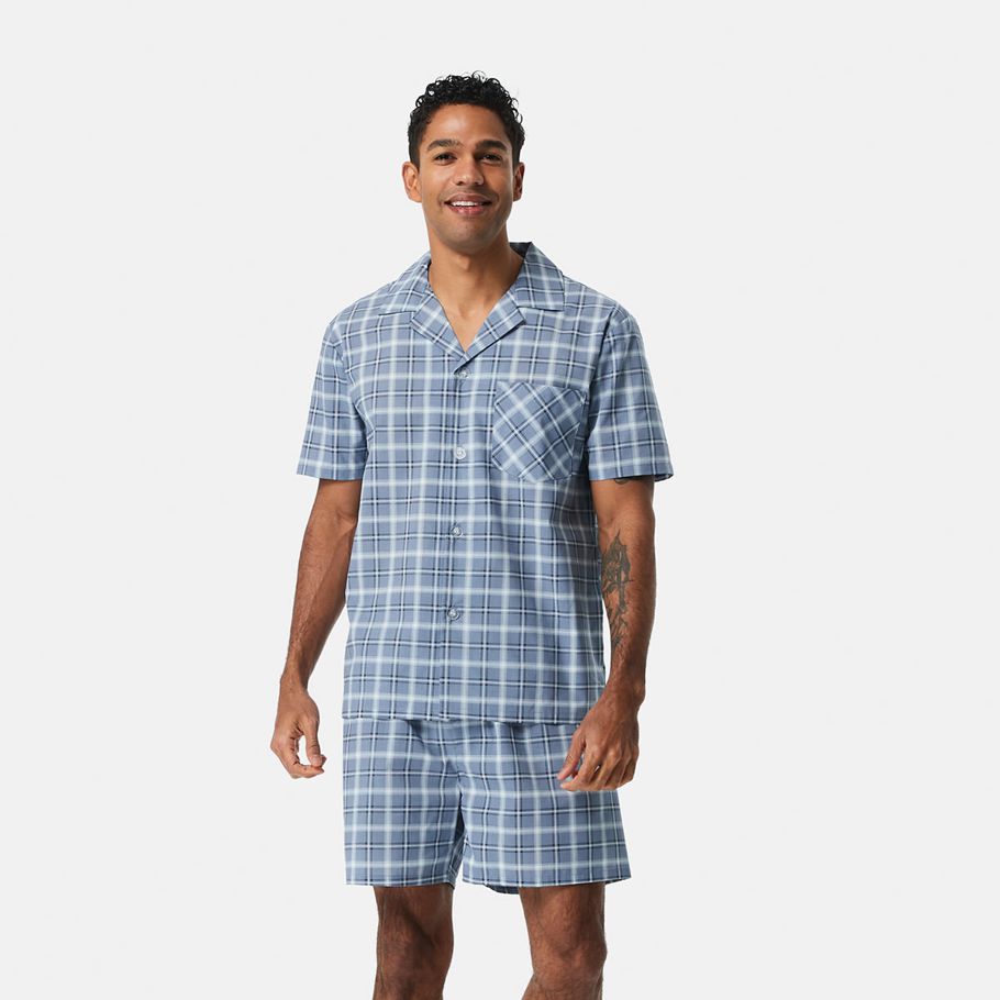 Short Leg Woven Pyjama Set
