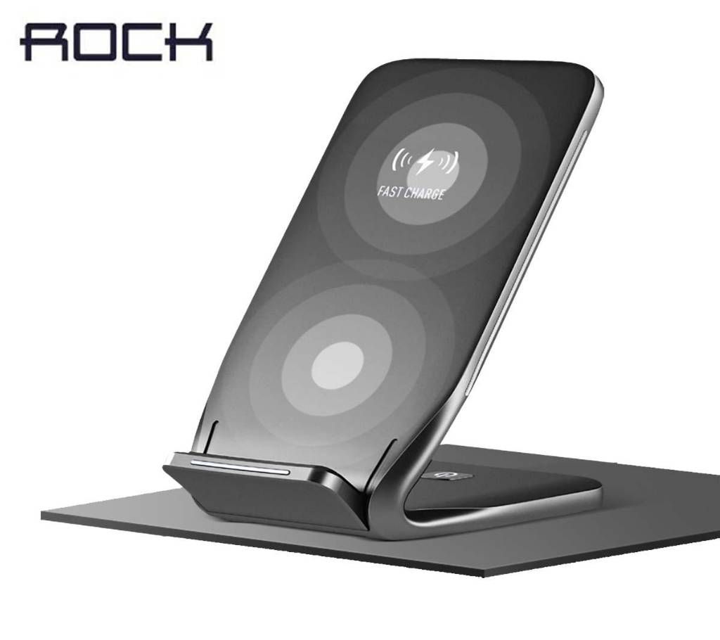 ROCK W3 Duil Coil Qi Wireless Charger 10W for iPhone  & Any Android Phone