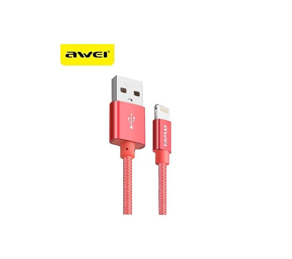 Awei Short Powerbank Cable For iPhone 5,6,7,8,X