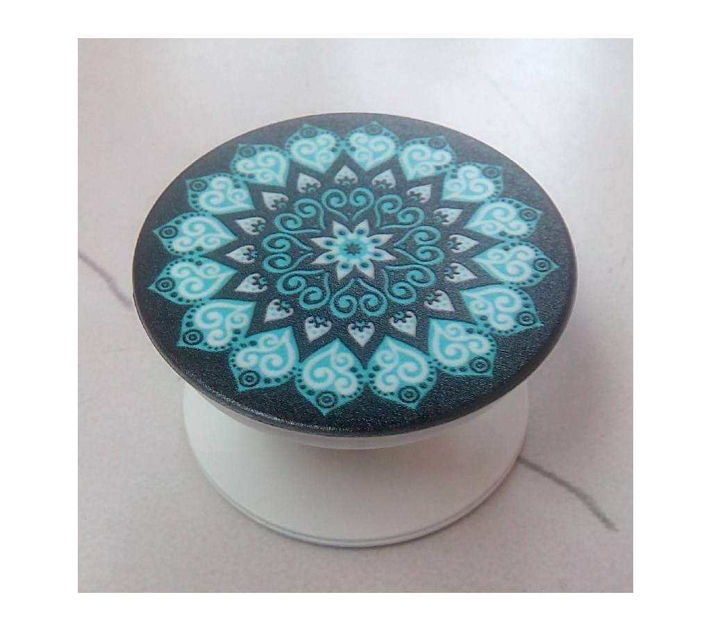Phone Grip Holder Pop Socket Beautiful Flower printed, Collapsible, Expandable, Re-Usable Pop Up Stick