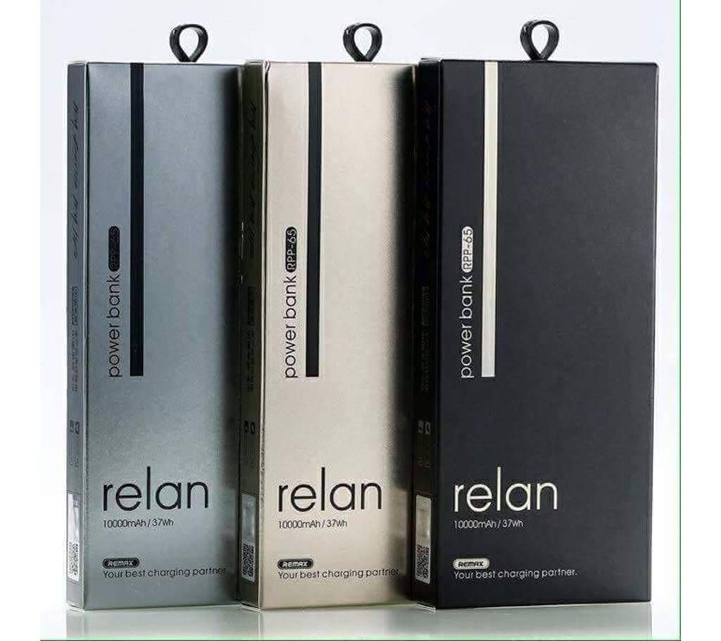 Remax 10000mAh relan power bank- 1pc 