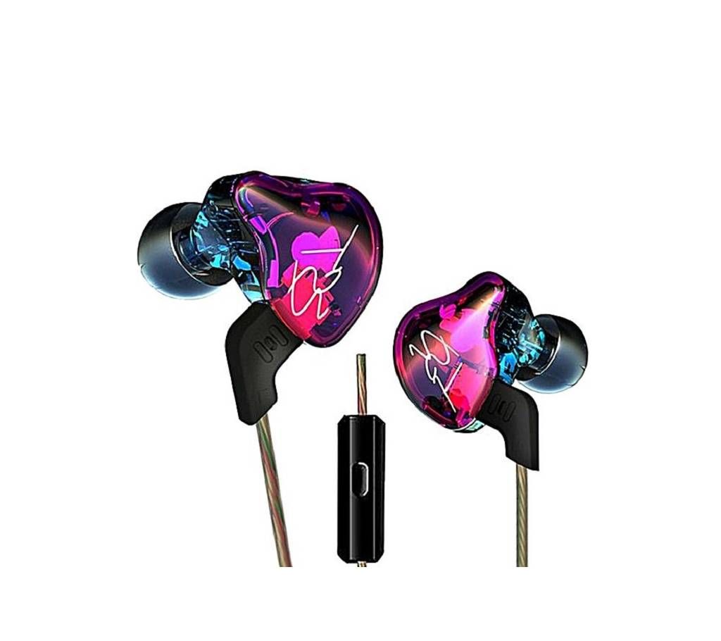 KZ ZST Pro Armature Dual Driver In Ear Headphone - Multicolor