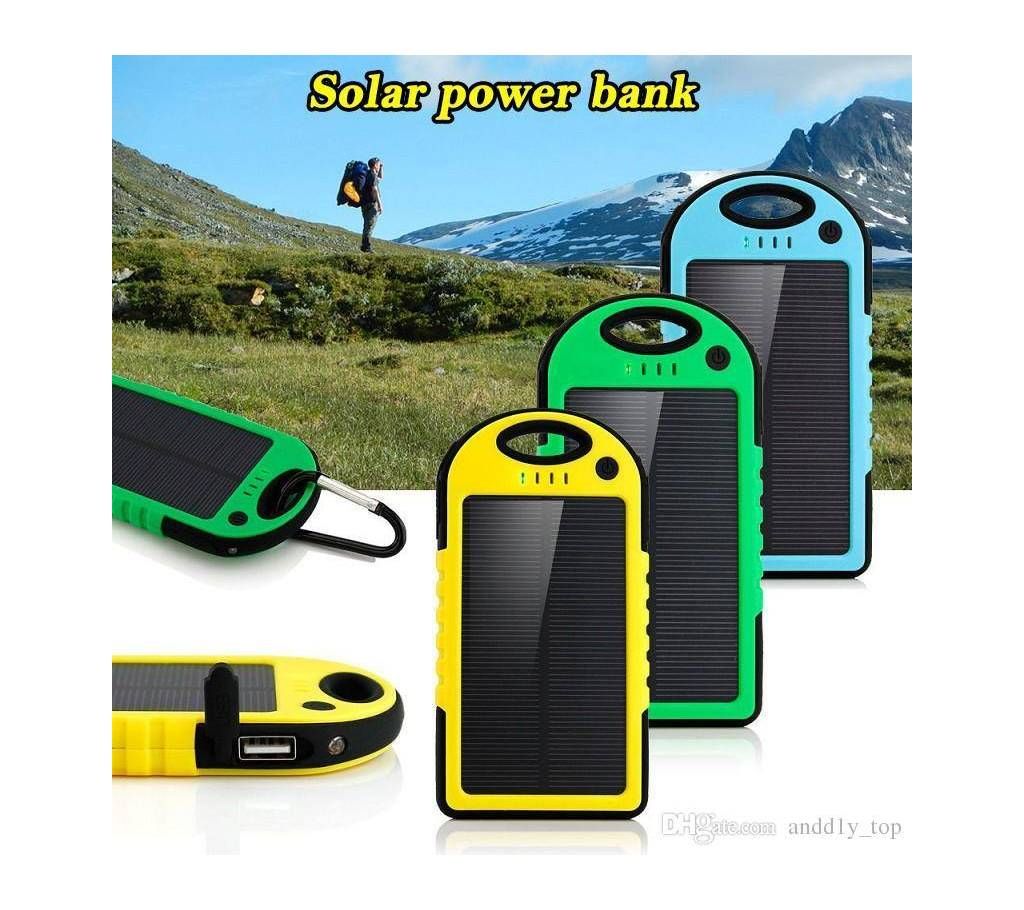 Solar Power Bank 5000mAh For Mobile 1 piece 