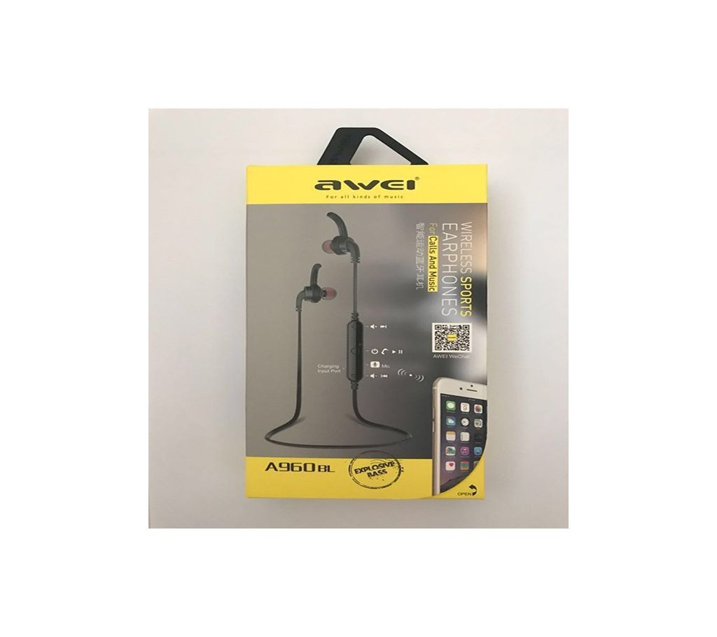 Awei A960 BL Bluetooth Earphone