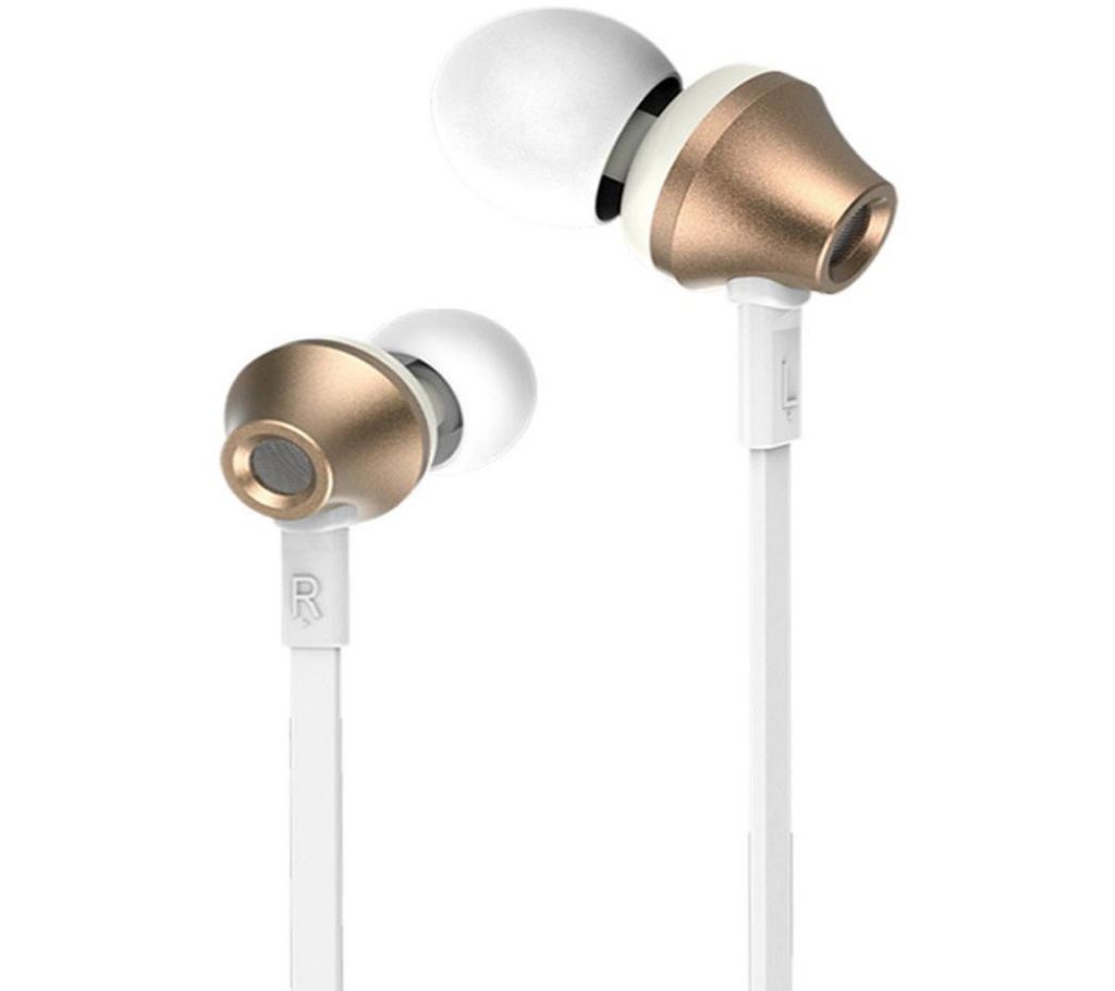 RM-610D Super Bass In-Ear Earphone - Golden and Withe