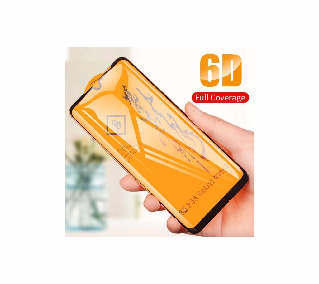 6D Full Cover Glue Tempered Glass for Xiaomi Mi Note 7/7 Pro