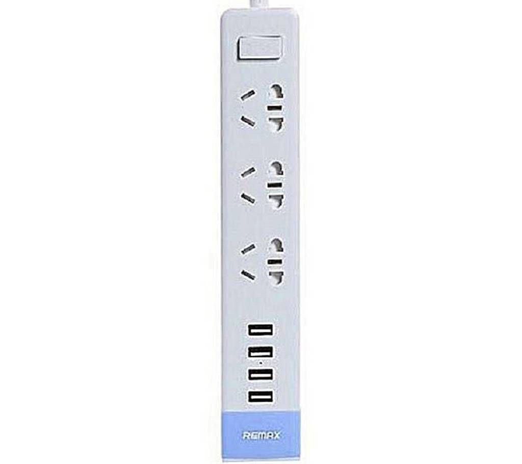 EMAX RU-S2 - AC Socket-Outlets and 4-Port USB Charger - White