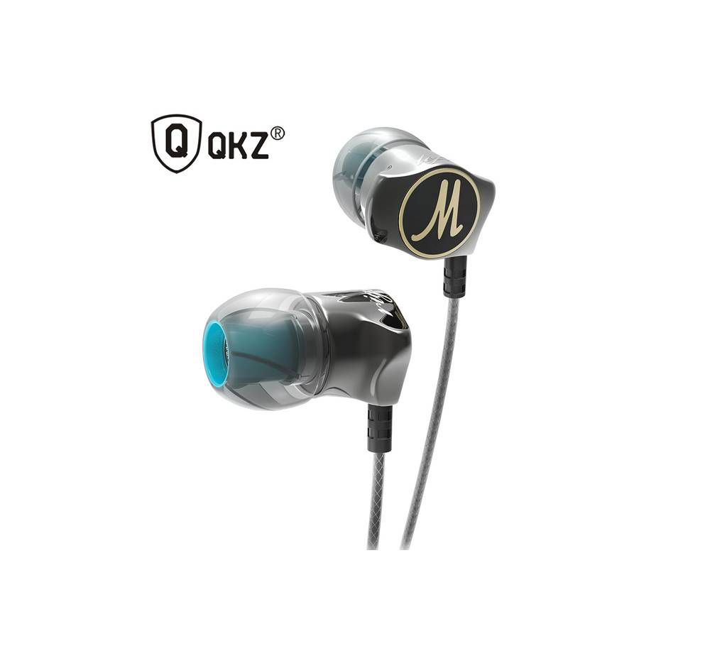 QKZ DM7 Zinc Alloy Hifi Super Bass In Ear Earphones with Microphone