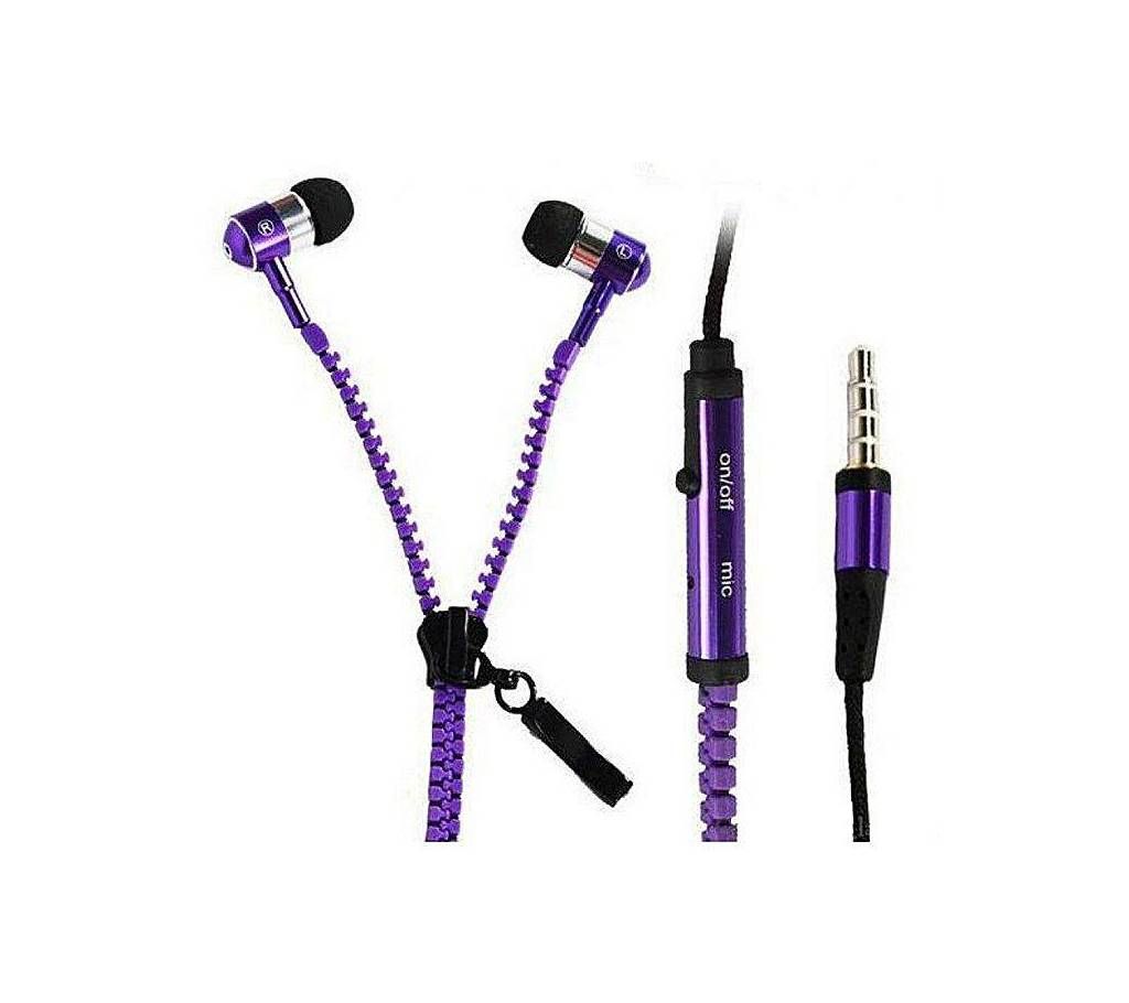 Zipper Wired Earphones 