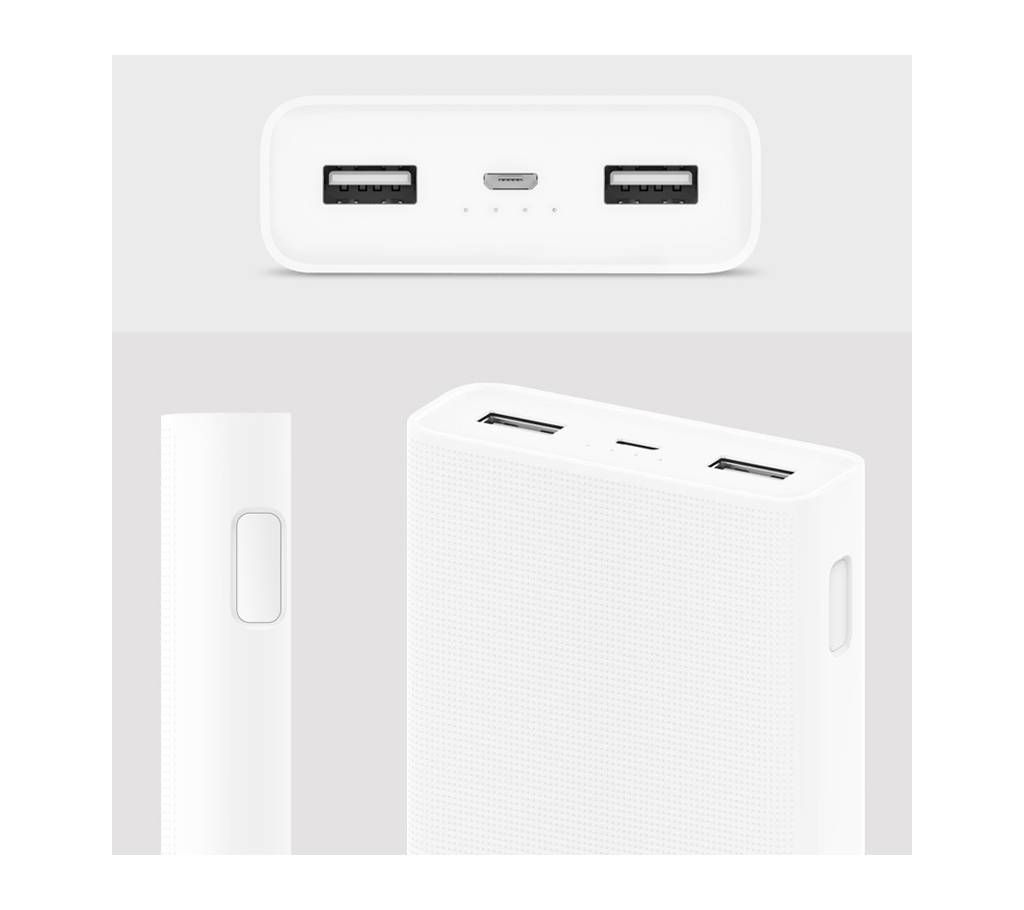 Original Mi Power Bank 20,000mAh 2C-White