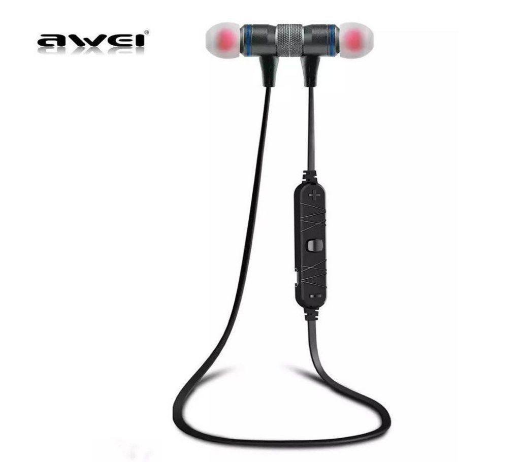 AWEI A920BL Bluetooth V4.1 Wireless Sport Stereo Noise-Cancelling In-Ear Headphones Black