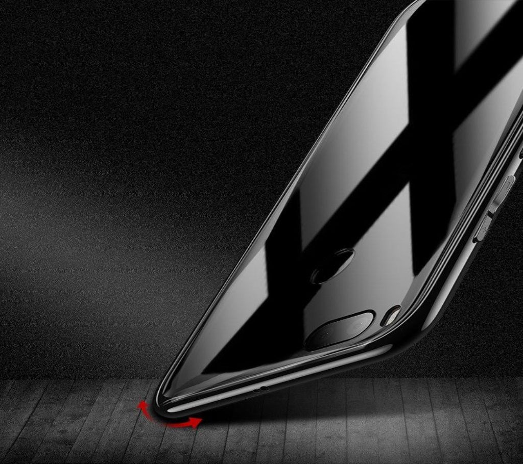 Xiaomi Mi 8 Lite Original Back Cover Glass Case - Black