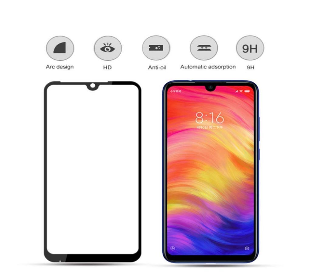 Xiaomi - Redmi Note 7 - 6D Tempered Glass Screen Protector