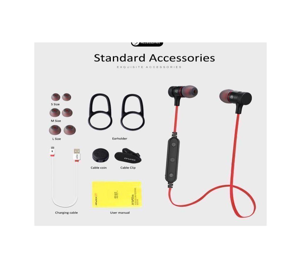 AWEI B922BL Magnetic Sport Wireless Bluetooth Earphone