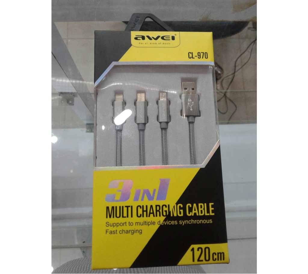 AWEI CL-930 3 IN 1 MULTI CHARGING CABLE
