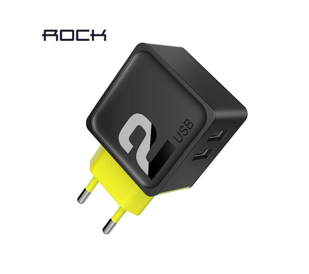 Rock Universal 2.4A 2 USB Sugar Travel Charger