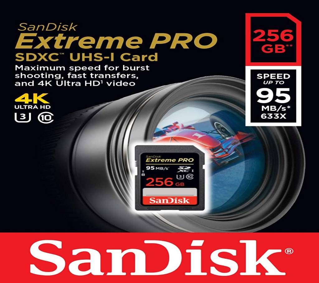 SANDISK 256 GB MEMORY CARD FOR MOBILE & CCTV CAMERA