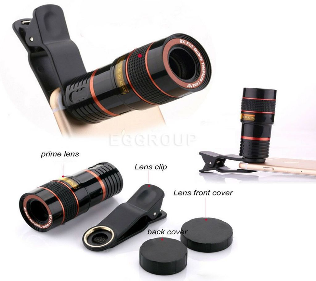Universal 8X Zoom Lens for Smart Phones Cameras 