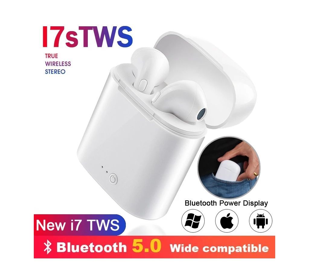 i7S TWS Wireless Headphone With Charging Box Wireless Earbuds for iPhone and Android