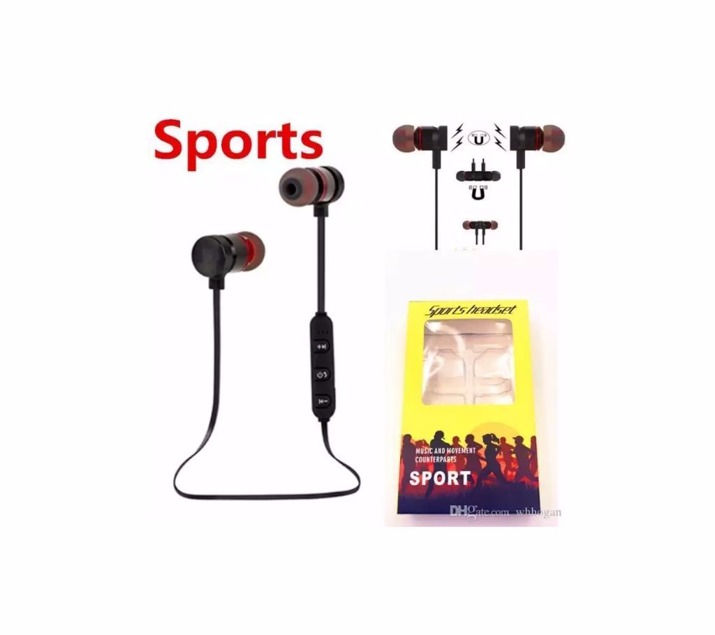 Overfly Bluetooth Headphones Metal Magnetic Sports