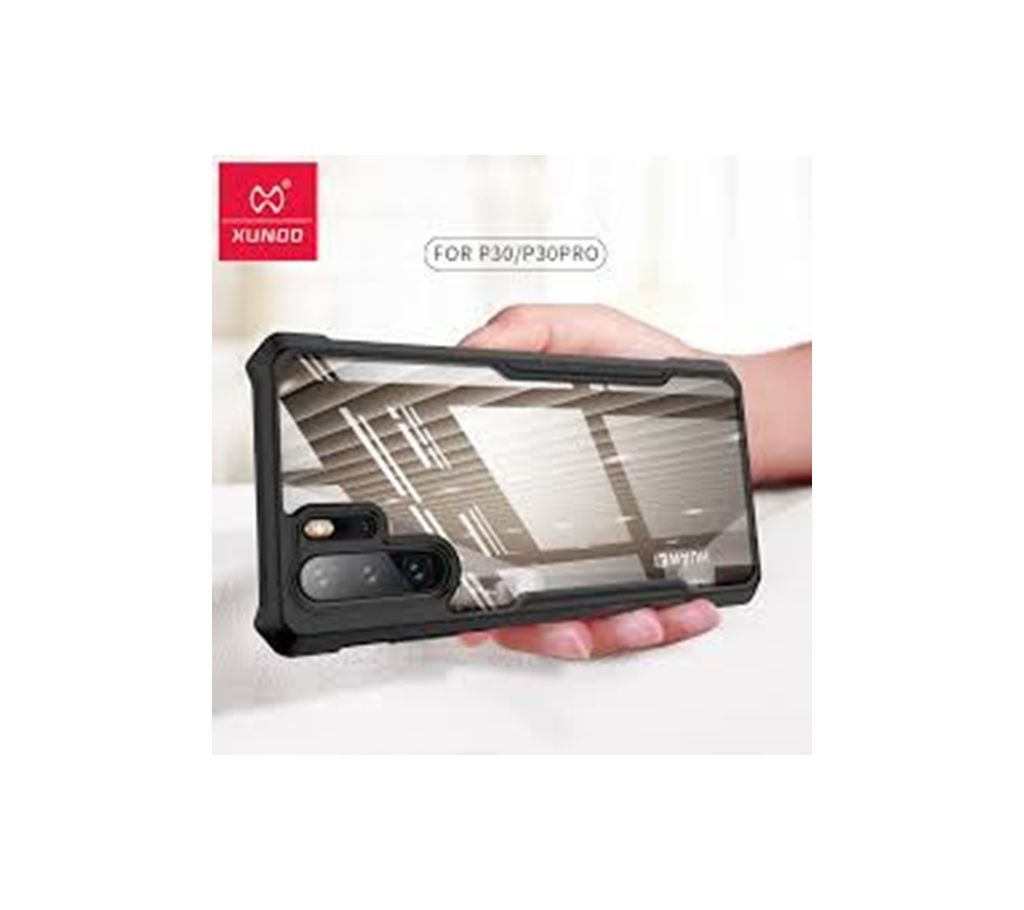 XUNDD Airbag Shockproof Transparent PC TPU Bumper Back Cover for Huawei P30/P30 Pro
