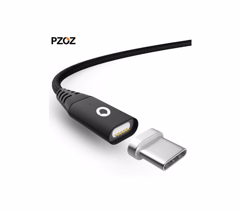 PZOZ 2m Long Fast Charging Lighting Type C Magnetic Cable
