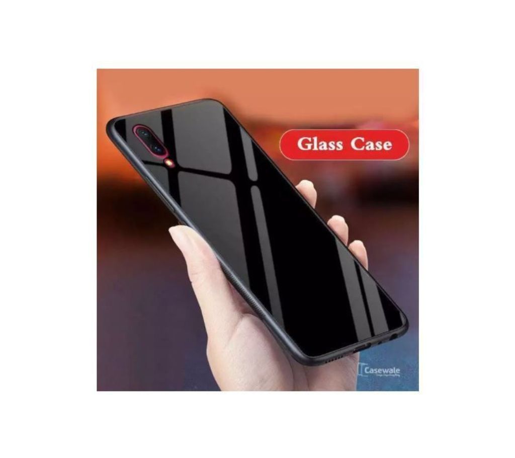 phone case for SAMSUNG GALAXY M10 GLASS CASE BLACK  CHG1