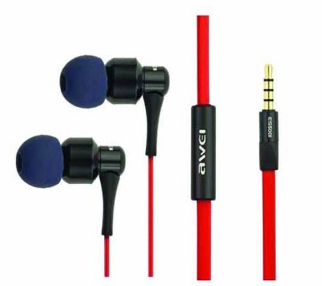 Awei ES500i In-ear Earphones W/ MIC-Red
