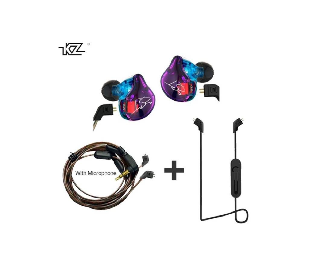 Yinyoo KZ ZS3 Noise Cancelling In-ear Earphone Hifi Comfort Sport In-ear Headset (bright with mic)