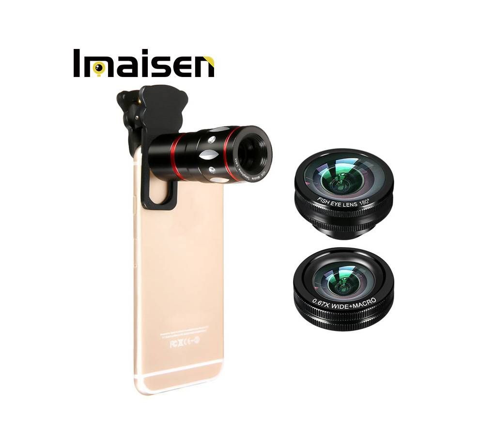 10x Mobile Camera Zoom Lens, HD 4 in 1