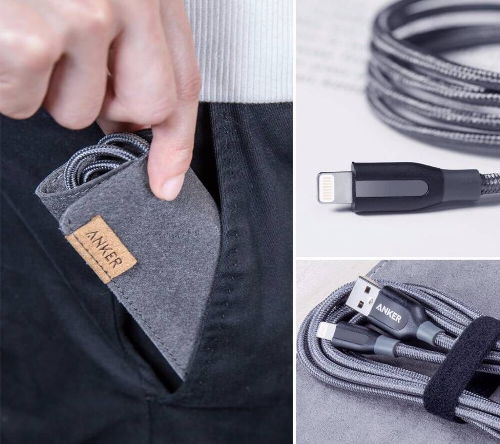 Anker PowerLine+ 6ft Lightning Cable with Pouch