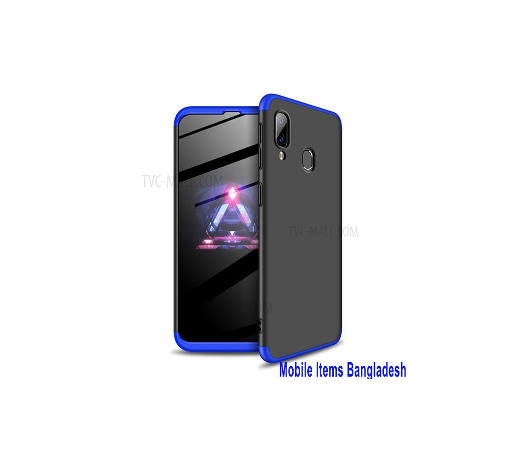 360 Degree Phone Case-Blue And Black For Samsung Galaxy A40 