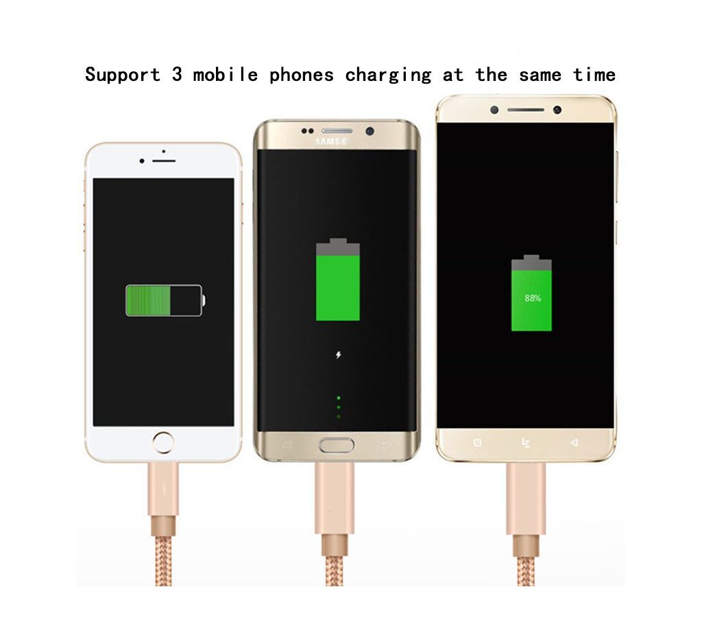 3 to 1 USB Charger Cable-1.2 cable 