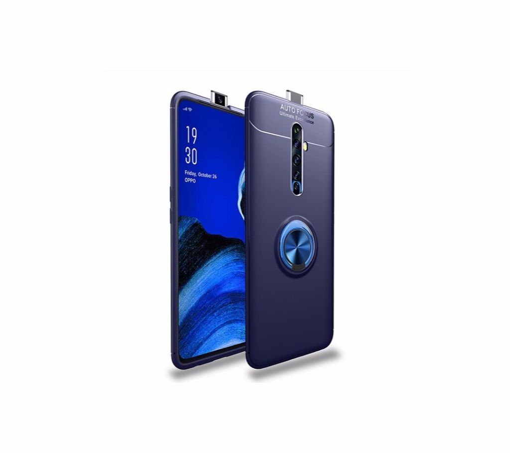 Magnetic Stand Ring Holder Soft TPU Silicone Matte  Phone Case for OPPO Reno 2Z