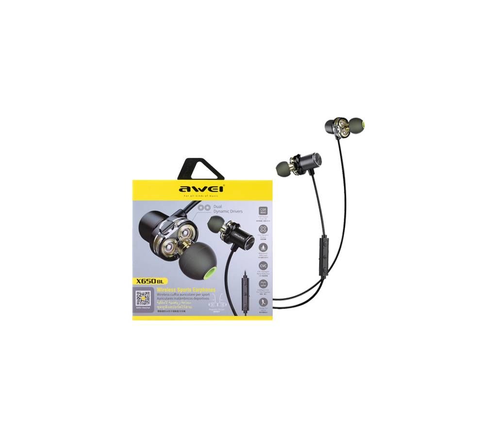 AWEI X650BL Bluetooth Earphone Neckband