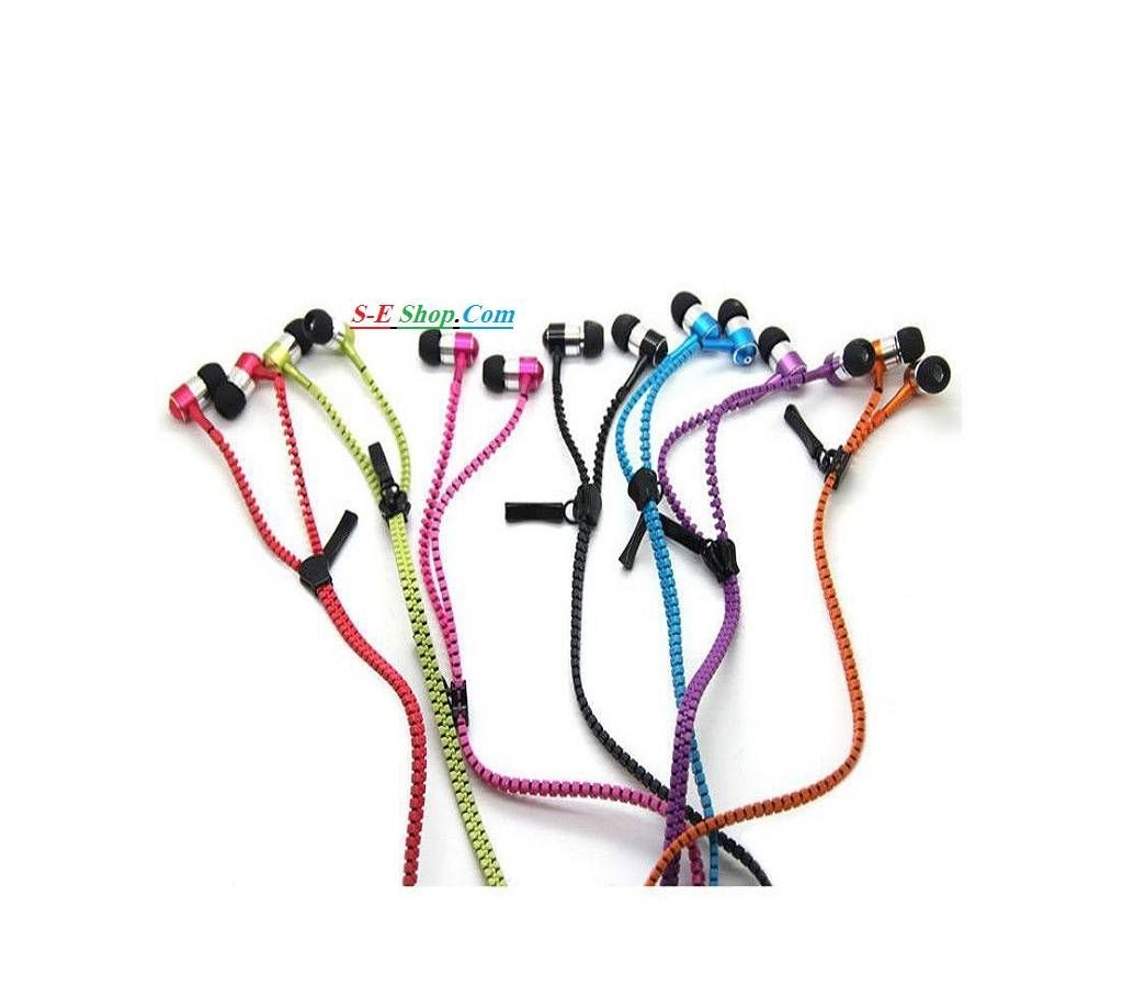 Zipper Earphone - 1pcs