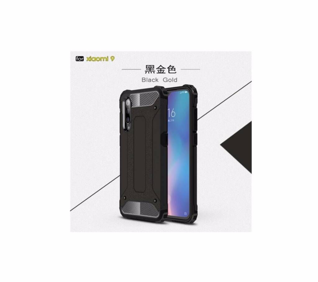 Xiaomi Mi 9 Cover Anti-knock Soft Silicone + Hard Plastic Case