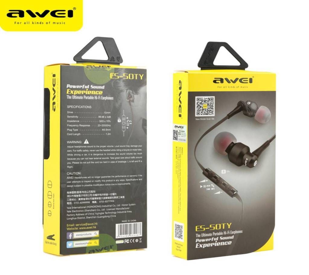 Awei ES-50TY Matel Earphone