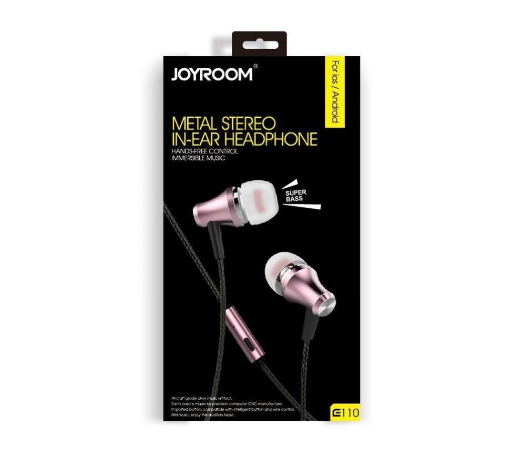 Joyroom Jr-e110 Metal Stereo In-ear Headphone For Ios/android 