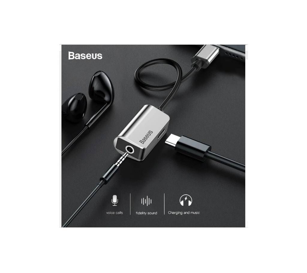Baseus USB C Adapter Type C to 3.5mm Jack Earphone Cable