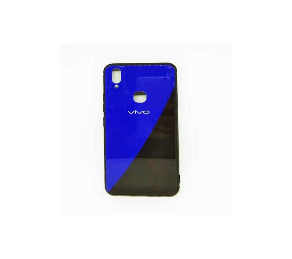Case for vivo v9 , GUANHAO Soft TPU Bumper Tempered Glass Back Ultra Thin Gradual Change Scratch Resistant Shock Absorption Fashion Protective Case for vivo v9