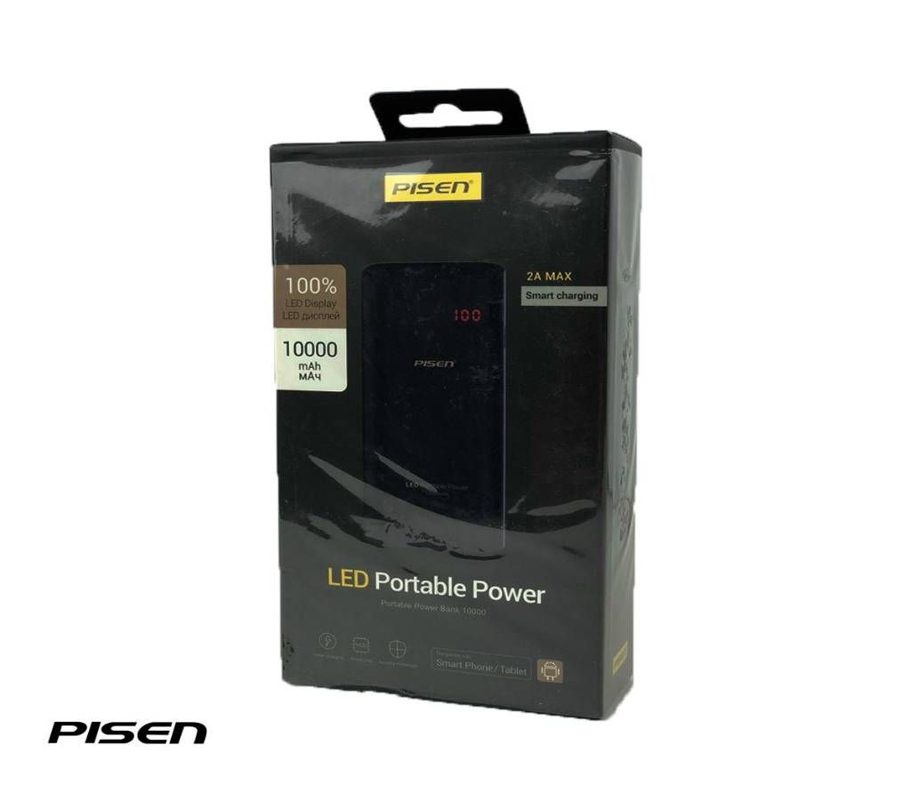 PISEN LED Power 10000mAh Power Rank